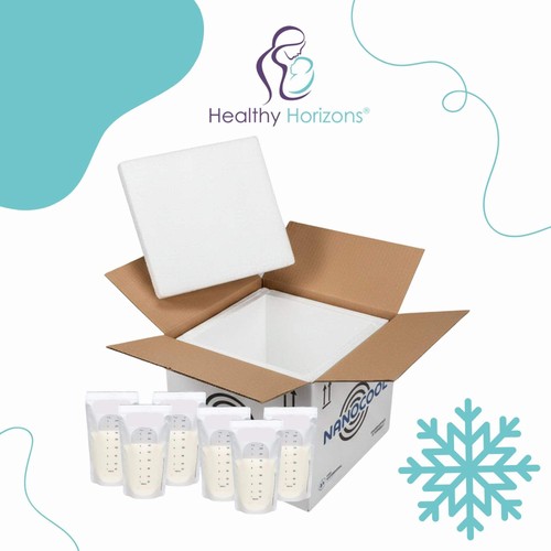 Insulated frozen breast milk - breast,